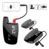 Lensgo LWM-308C UHF 30-Channel Wireless Lavalier Lapel Microphone System 2 Transmitter 1 Receiver with LED Display Screen - Image 2