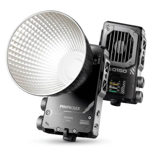 PHOTOOLEX Q150 Portable 150W COB Light Kit with Energy Bar PRO 72Wh Battery