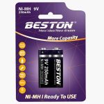 Beston Rechargeable Battery  9V 250mAh 1Pcs