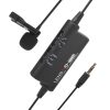 LENSGO LYM-DM2 External Collar Clip MIC SLR Camera Mobile Phone Recording Live Interview Wired Microphone - Image 2