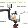 BESTON Super Star Essential Vlogging Kit With LED Light Microphone Tripod - Image 2