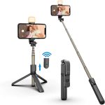 Selfie Stick L03s Portable Aluminum Alloy Tripod Mini Extendable Stand bluetooth Selfie Stick for Phone and Camera Gopro