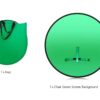 Portable Chroma Key Green Screen Photography Studio Props with Collapsible Reflector WB-02 - Image 2