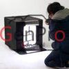 Gen Pro Light Tent 40cm Portable Photography Light Tent Professional Foldable Shooting Lighting Softbox with LED Lights with 3 color PVC backdrops - Image 2