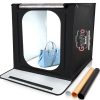 Gen Pro Light Tent 60cm Portable Photography Light Tent Professional Foldable Shooting Lighting Softbox with LED Lights  with 3 color PVC backdrops - Image 5
