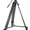VILTROX VX-18M Professional Heavy Duty Video Camcorder Tripod with Fluid Drag Head and Quick Release Plate, 74" inch,Max Loading 10KG