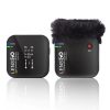 Lensgo 348C Microphone 2.4G Wireless Microphone System Lapel Mic 1V1 Support TF card With Charging Case for Smartphone Camera