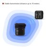 LENSGO 348C 2.4Ghz Wireless Lavalier Microphone 32GB TF Card Slot Compact Lav Mic 2 Transmitter and 1 Receiver Wireless Lapel Microphone for iPhone Smartphone Camera Vlog YouTube Interview Streaming - Image 6