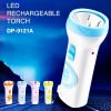 DP-9121A Led Light Rechargeable Flashlight Torch Emergency Light - Image 6