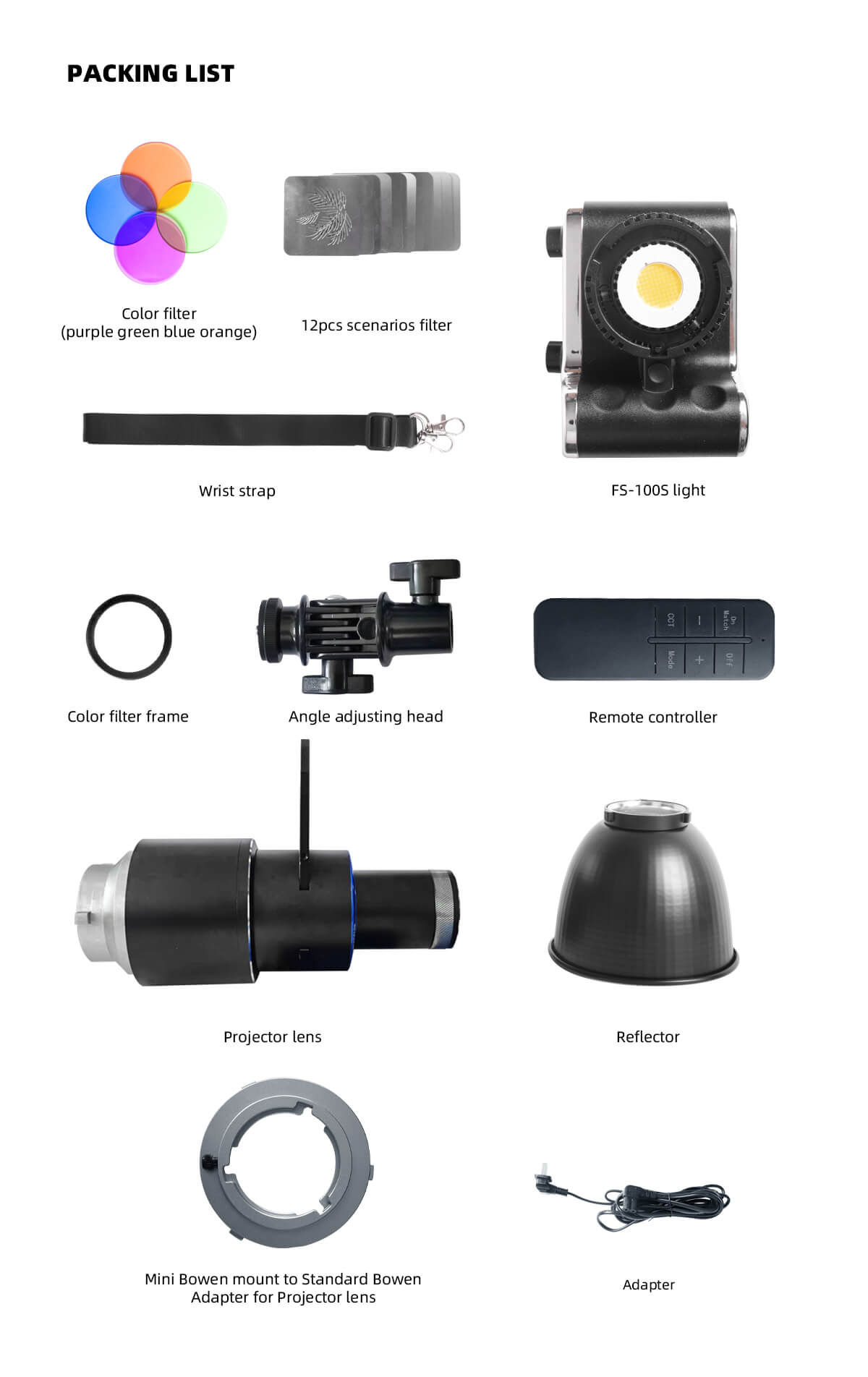 DigitalFoto Solution Limited FS-100S Bi-Color COB LED Monolight with