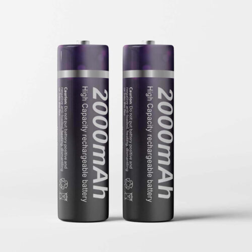 Beston 2PCS AA Rechargeable Battery 2000mAh