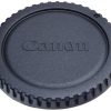 Camera body cap and rear lens cover cap - black for Canon and Nikon