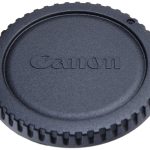 Camera body cap and rear lens cover cap - black for Canon and Nikon