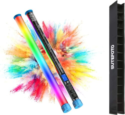 Sutefoto TP25 RGB LED Tube Light with Grid