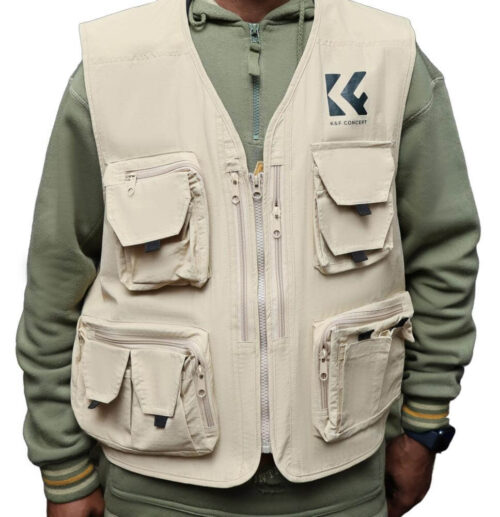K&F Concept Photography Vest – Beige Size XXXL (185cm)
