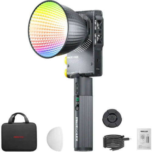 PHOTOOLEX Q100C 100W RGB COB Video Light