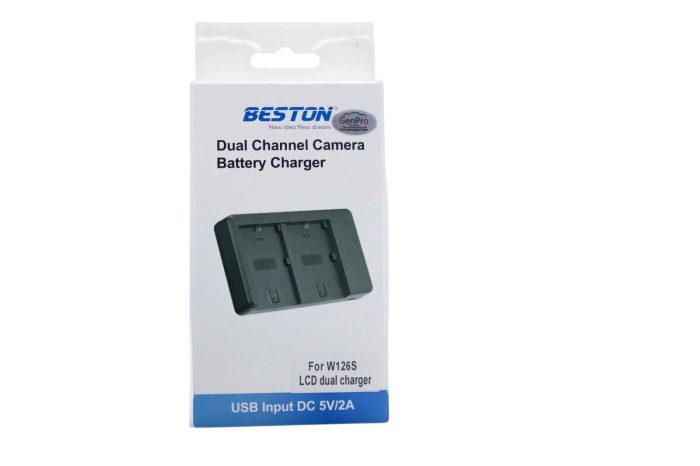 BESTON NP-W126 LCD Dual USB Charger (Micro USB Type-C) for Fujifilm Camera Battery NP-W126 - Image 2