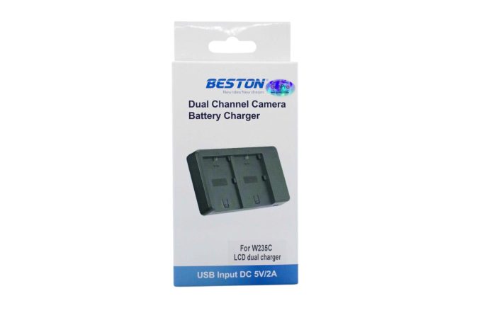 BESTON W235C LCD Dual USB Charger (Micro USB Type-C) for Fujifilm Camera Battery NP-W235c - Image 3