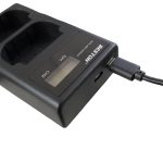 BESTON W235C LCD Dual USB Charger (Micro USB Type-C) for Fujifilm Camera Battery NP-W235c