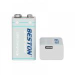 BESTON 9V LI-ION 1000mAh BATTERY WITH MICRO USB