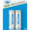 Beston18650 - 65N-15 / 1500mAh 3.7V Li-ion Rechargeable Battery (2Pcs)