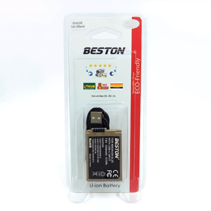 Beston EN-EL25C Battery for Nikon Camera – Rechargeable Lithium-Ion Battery with USB-C Charging Port - Image 3