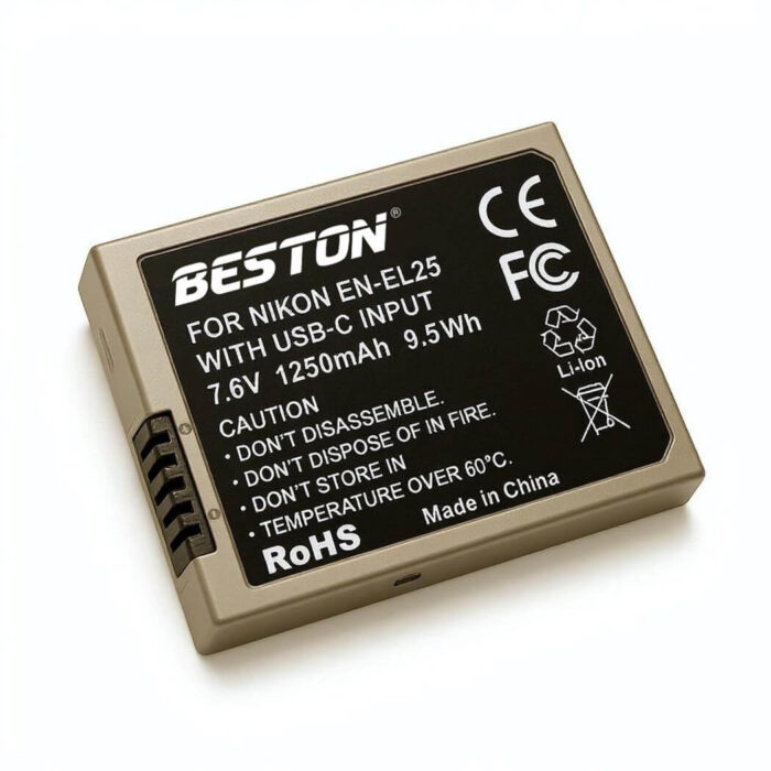 Beston EN-EL25C Battery for Nikon Camera – Rechargeable Lithium-Ion Battery with USB-C Charging Port - Image 2