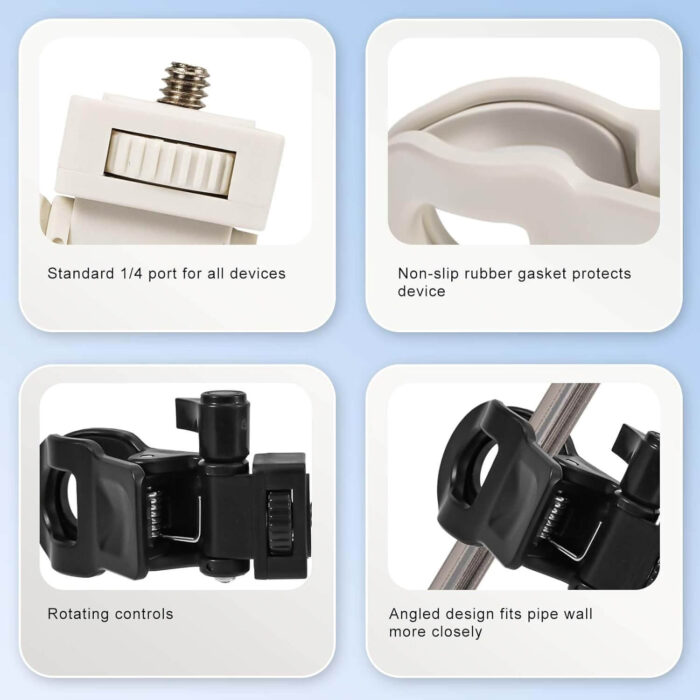 T99 Selfie light clip non-slip Equipped with 1/4 inch universal screws - Image 3