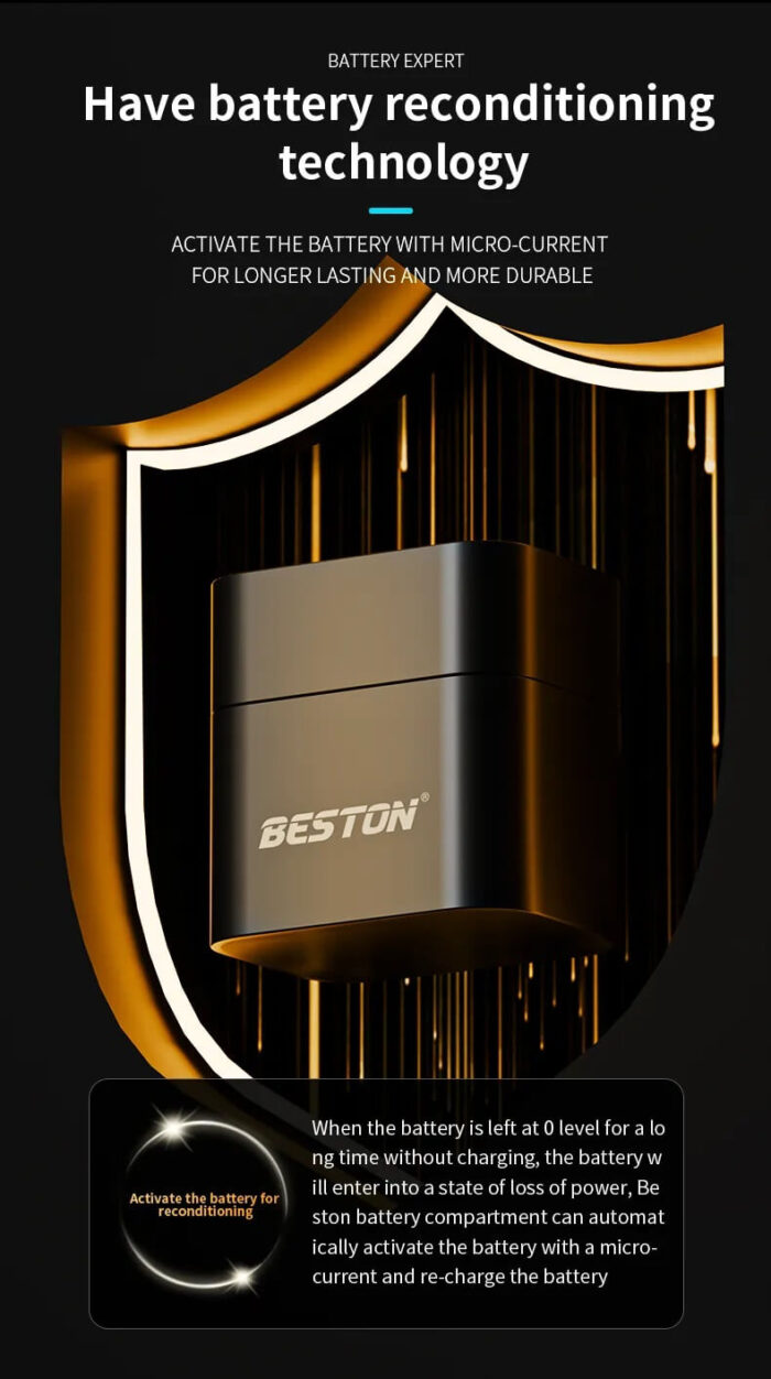 BESTON Li-ion AA 8 Slot 1.5V Battery Charger M7036 Type C - Image 5