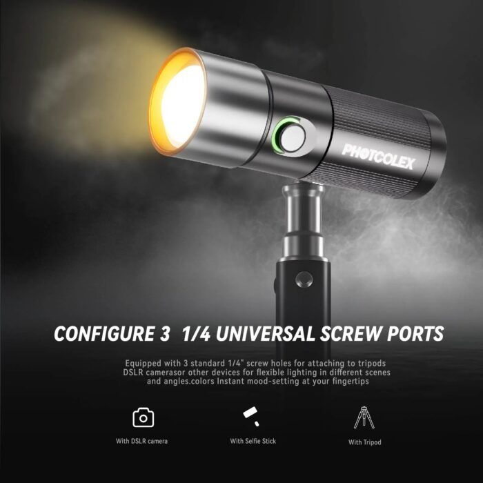 PHOTOOLEX Magnetic Gobos 4 Colors Photography Spotlight - Image 6