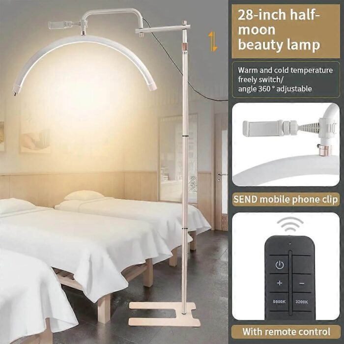 HD-M28X Adjustable Brightness 28-Inch Floor Lamp Half Moon Light ...