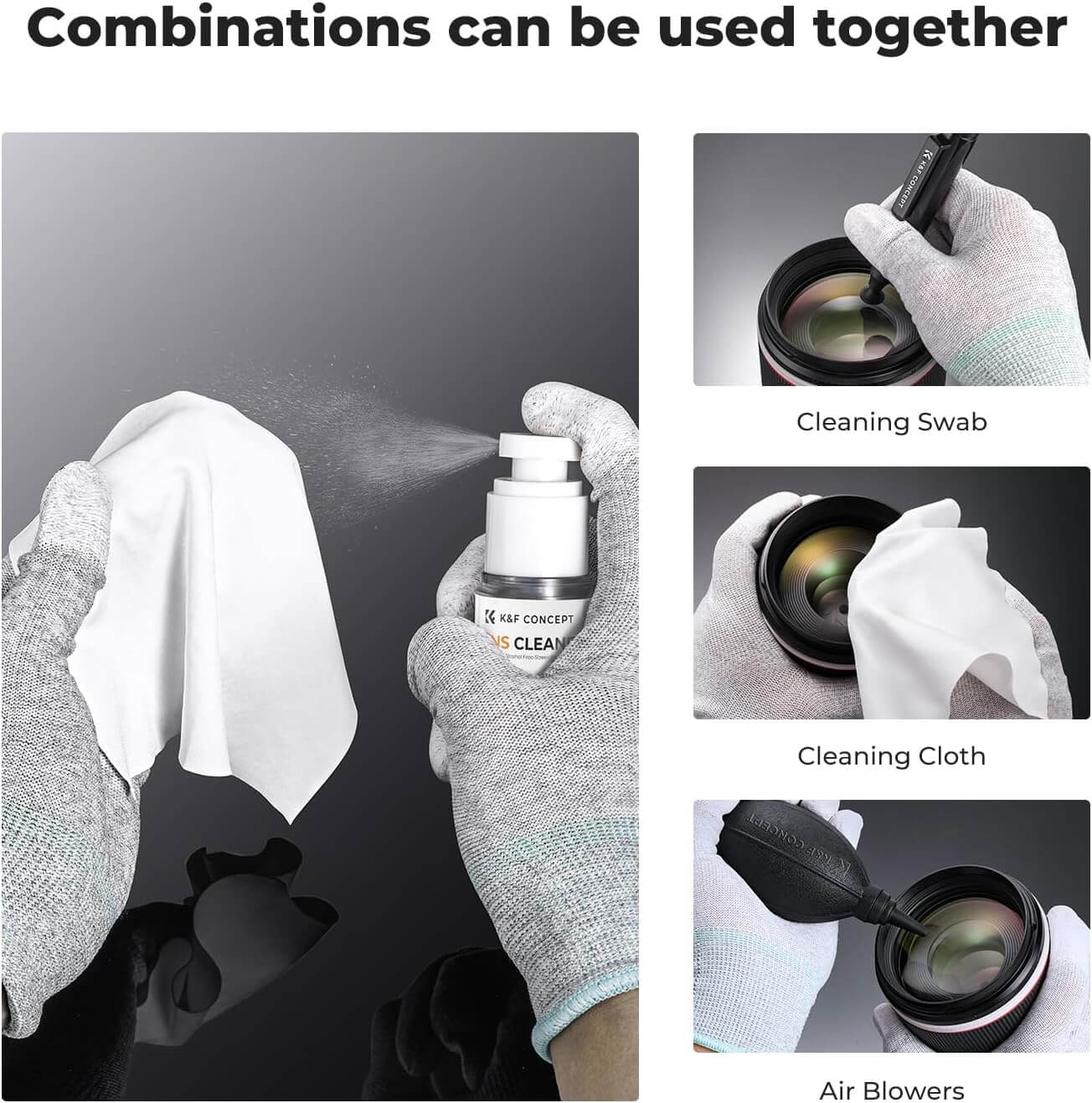 K&F CONCEPT 15ml Screen Cleaning Spray – Alcohol-Free Cleaning Solution ...
