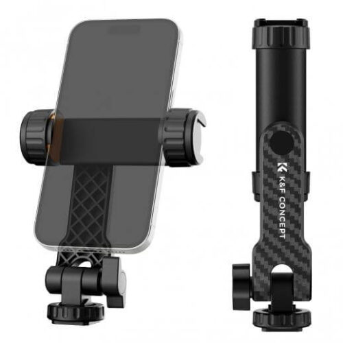 K&F Concept MS12 Phone Holder with Dual Cold Shoe Mounts (KF31.084)
