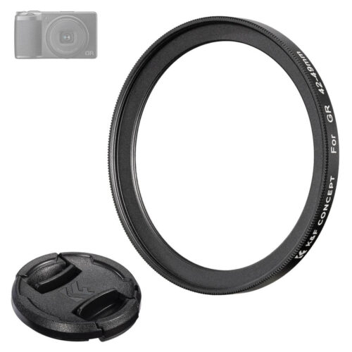 K&F Ricoh GR 42-49mm Adapter Ring + Lens Cap Set Nano-X Series (SKU2328)