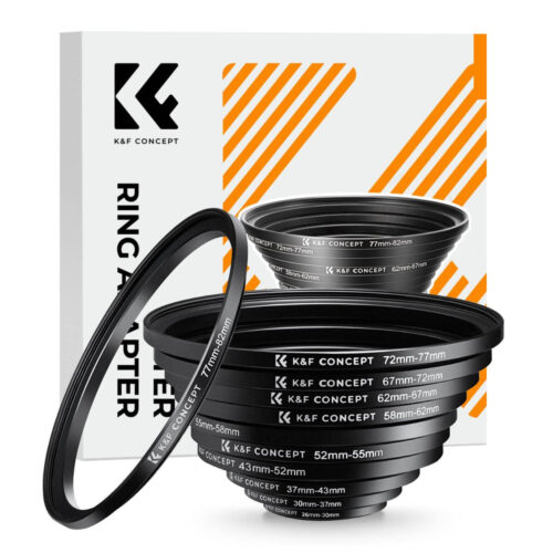 K&F Filter Ring Adapter 11 in 1 Step Up Ring Set SKU0800