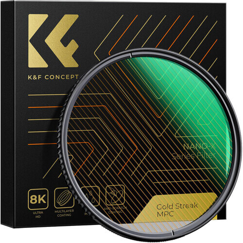 K&F Concept Nano-Xcel Gold Streak Effect Filter 49mm kf01.2103