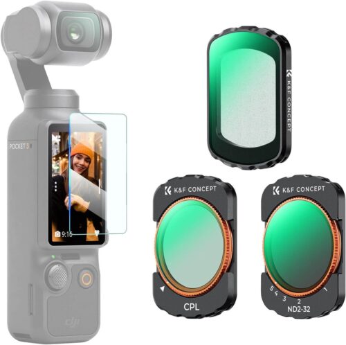 K&F Nano-Xcel Series, DJI Osmo Pocket 3 Filter Magnetic CPL+Black-Mist 1/4+ND2-32 28 Multi-Layer SKU2148