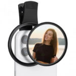 K&F Concept 67mm Clip-on Black Mist 1/8 Phone Camera Lens Filter Kit Applicable to All Mobile Phone Models (KF01.2899V2)