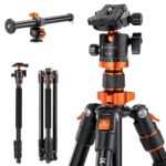 K&F Aluminum 4-Section KF09.087V6 Tripod Load Capacity 10kg O234A7+BH-28L