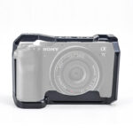 Camera Cage for Sony A7C – Aluminum Alloy Rig with Quick Release, 1/4″-20 & 3/8″-16 Mounts and Cold Shoe / BAFANG BFT-A7C