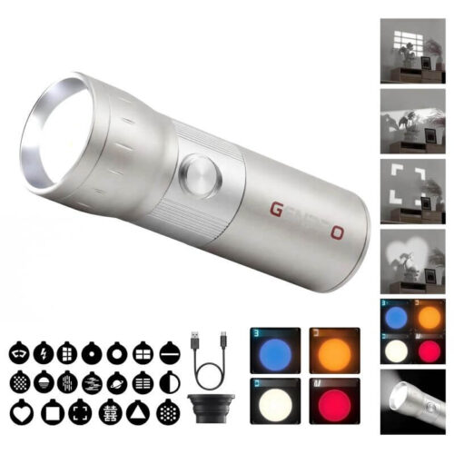 GenPro DT10 RGB Creative Lighting with Projection Filters – 10W Portable LED Photography Light