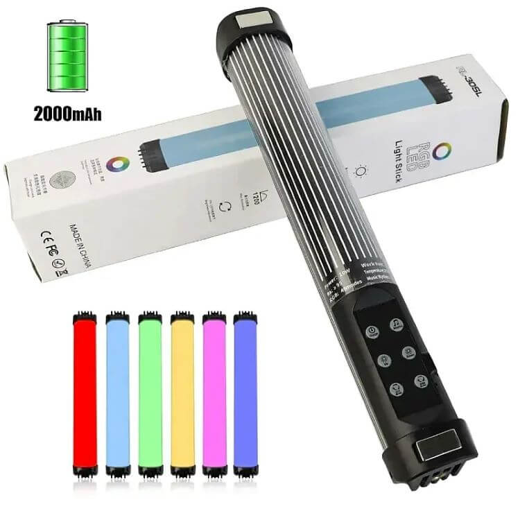 General Pro RL-30SL RGB LED Light Tube Portable Handheld Video Light - Image 7