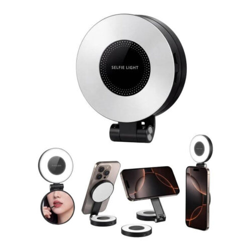 Herigo HR-PH010 3in1 Magnetic Beauty Fill Light – Makeup Mirror + Magnetic Phone Holder + Selfie Light